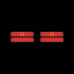 LED Side Marker Lights (Red Lens) - 1968-1972 GMC Chevy Truck