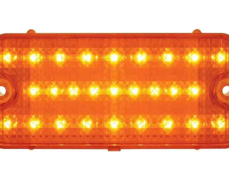 27 amber LED signal light with amber lens for 1967-68 Chevy truck