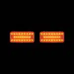Amber LED Signal Lights (Amber Lens) - 1967-1968 GMC Chevy Truck