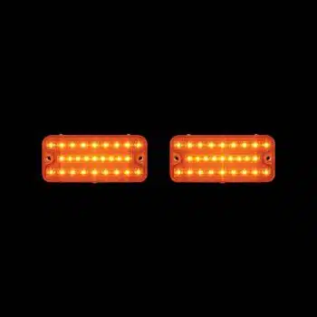27 Amber LED Parking Light For 1967-68 Chevy Truck, Amber Lens