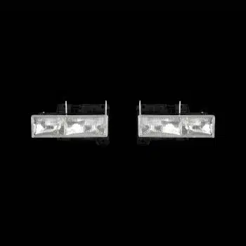 Composite-Type-Headlight-With-Bracket-For-1990-1998-Chevrolet-&-GMC-Truck-Pair