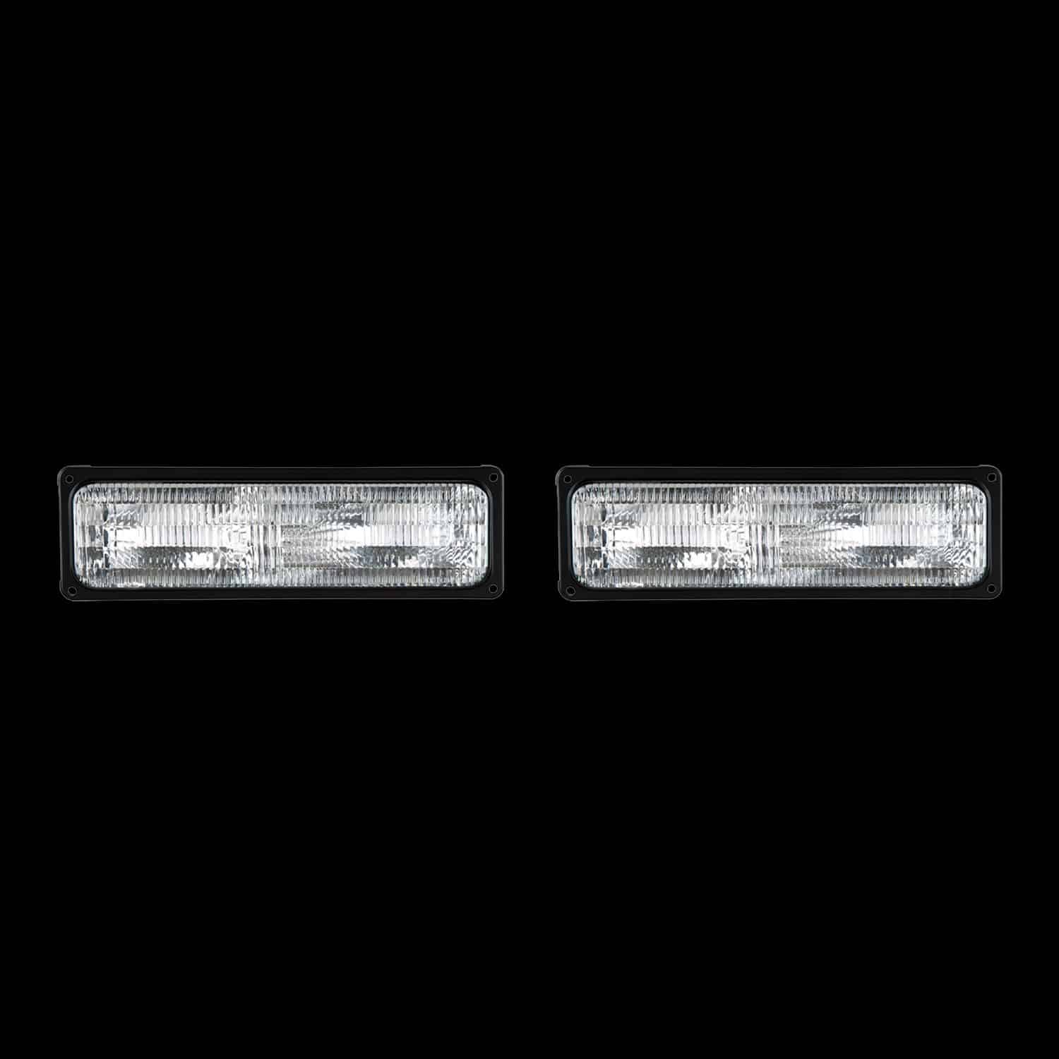 GTINTHEBOX Clear Corner Marker & Parking Light Set For Chevy GMC Vans, Trucks, Suburbans (1989-1996)