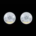 Crystal Headlights 7" W/ 10 LED Position Lights