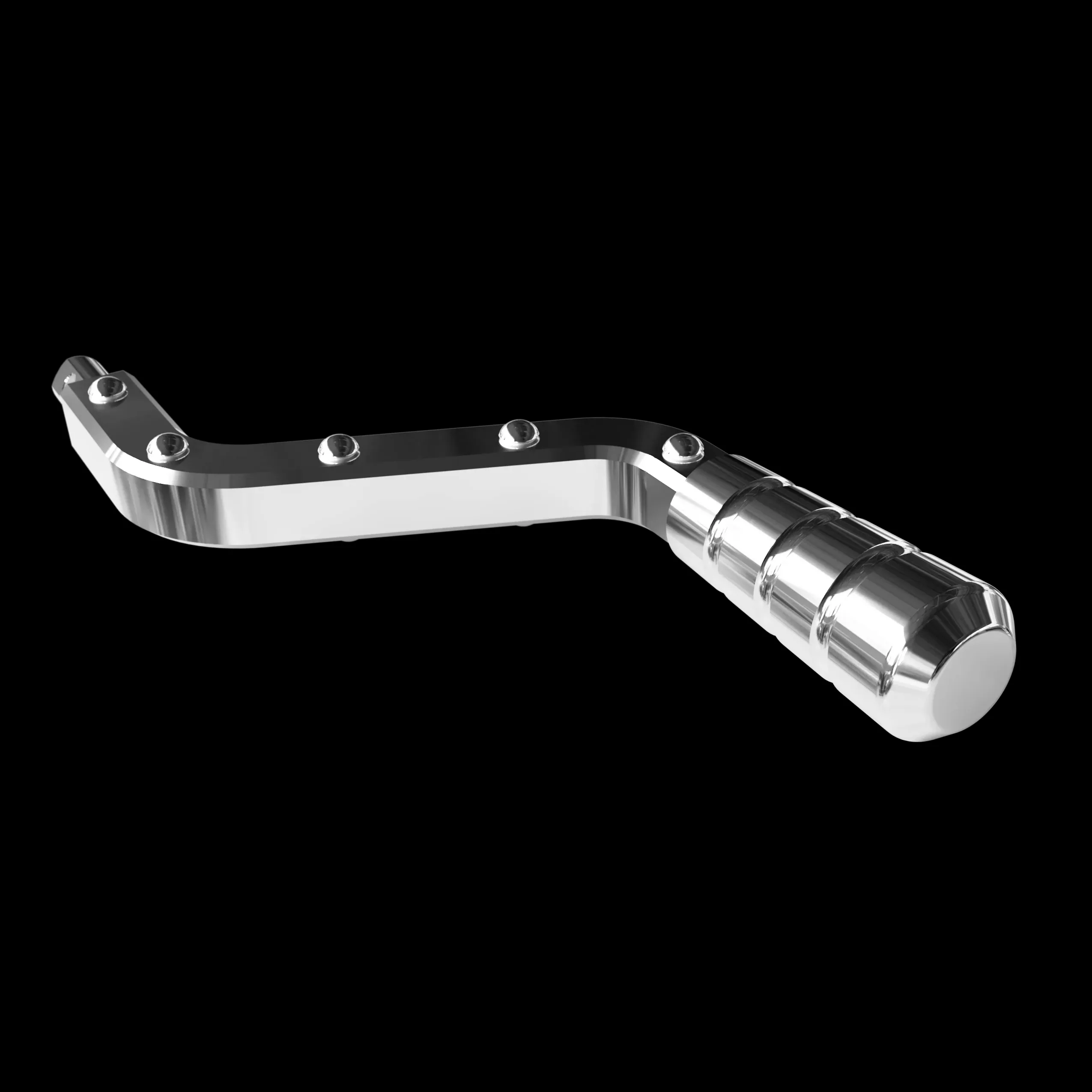 Billet shift lever fitted to the column shifter of a 95-99 Chevy OBS truck