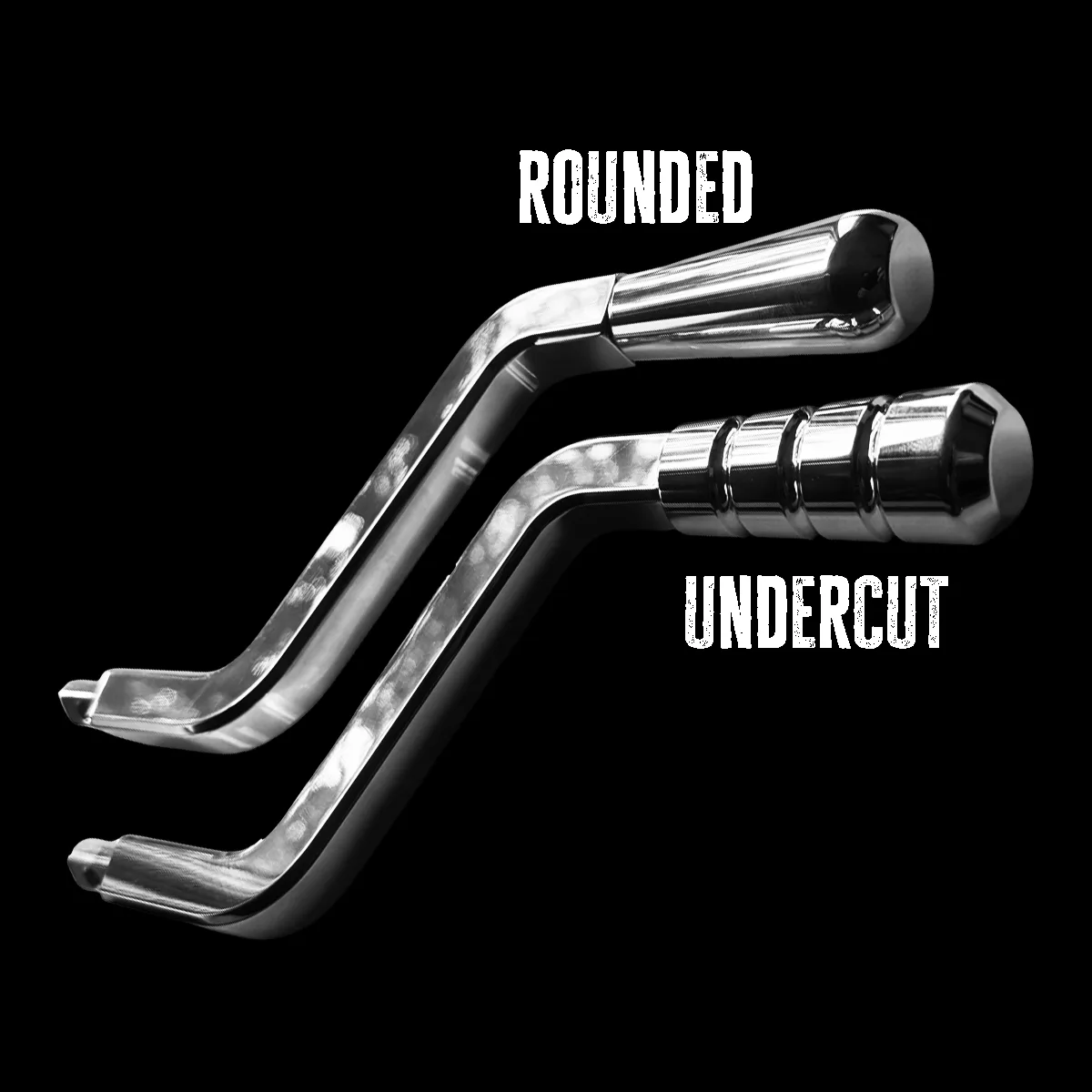 Rounded undercut billet shift lever for 95-99 GMC Chevy OBS truck