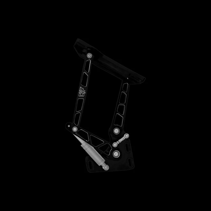 Black diamond finish billet aluminum hood hinges for 60-66 GMC Chevy truck