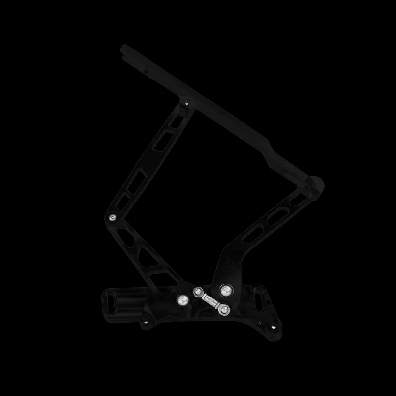 Black billet hood hinges with slosh tubz reservoirs for 73-80 GMC Chevy truck