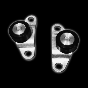 Tailgate trunnions for 73-87 GMC Chevy squarebody truck, pair shown