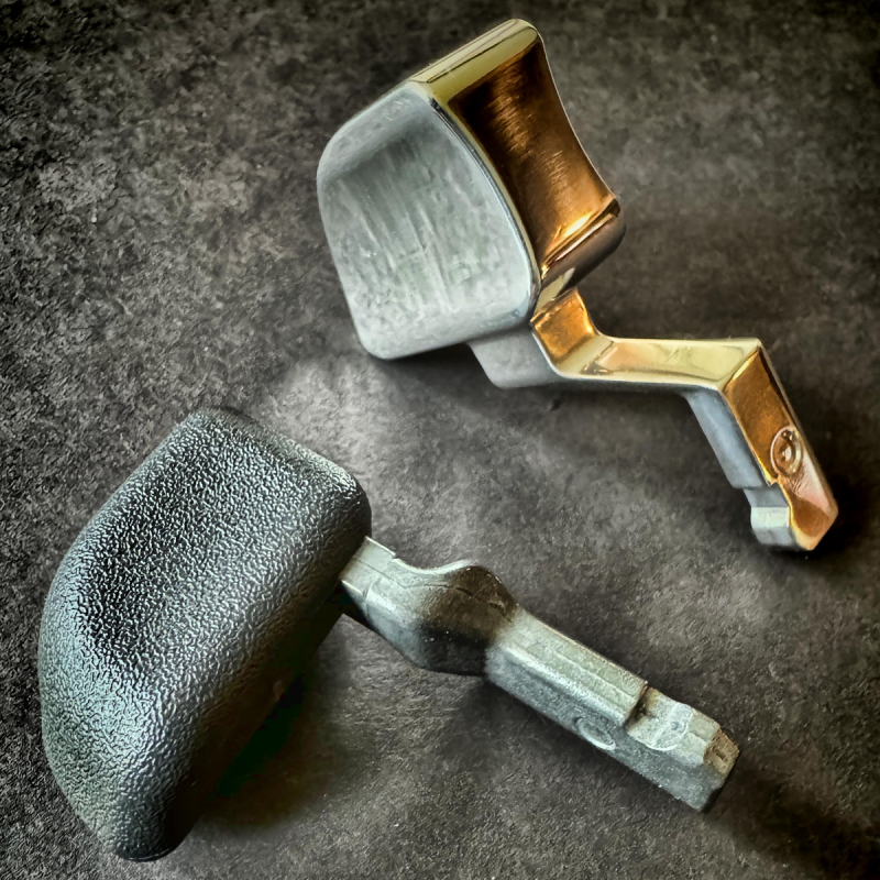 Billet-Column-Tilt-Lever-OBS-1995-1999-old-and-new Billet-Column-Tilt-Lever-OBS-1995-1999-old-and-new