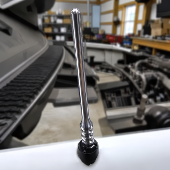 Billet Shorty Antenna (Universal) — installed