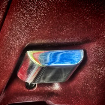 Billet Parking Brake Release Handle - Chevy OBS Truck 1995-99 — installed