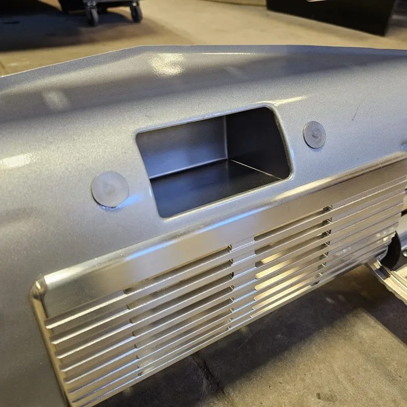 Dash radio replacement cubby for 1947-1954 Chevy truck, alternate angle