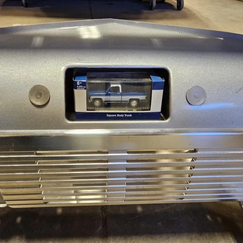 Dash radio replacement cubby for 1947-1954 Chevy truck, close-up detail