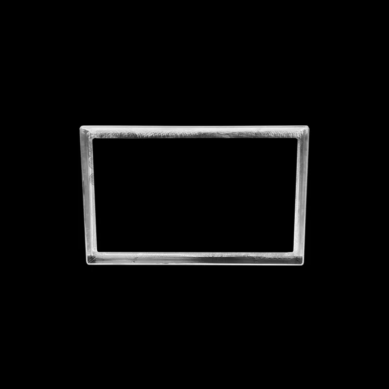 Billet double din trim ring for 47-53 GMC Chevy truck, back side