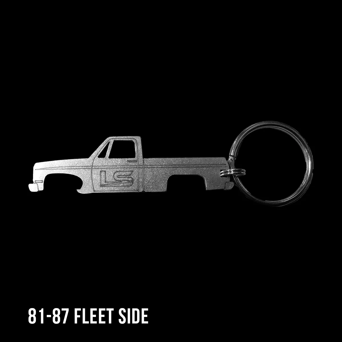 81-87 Chevy GMC fleetside truck keychain and bottle opener