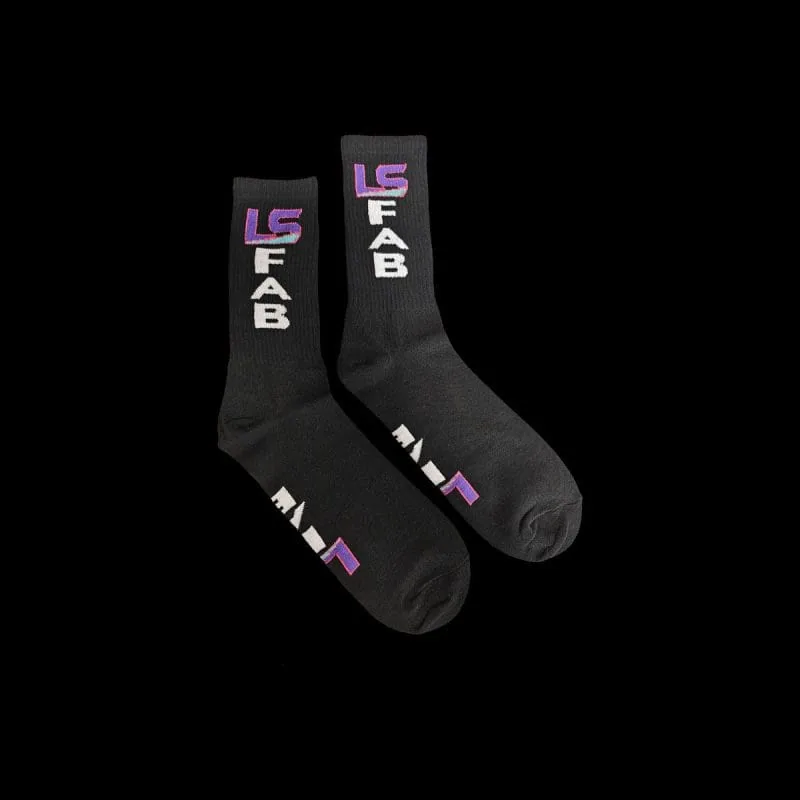 LS Fabrication custom logo socks for classic truck fans