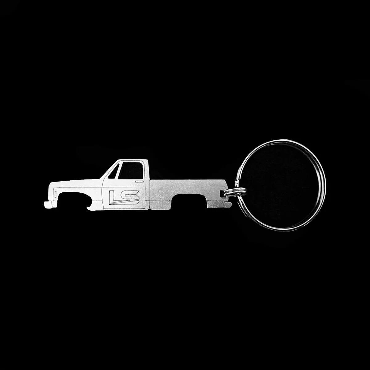 LS Fabrication classic truck keychain and bottle opener, all eras