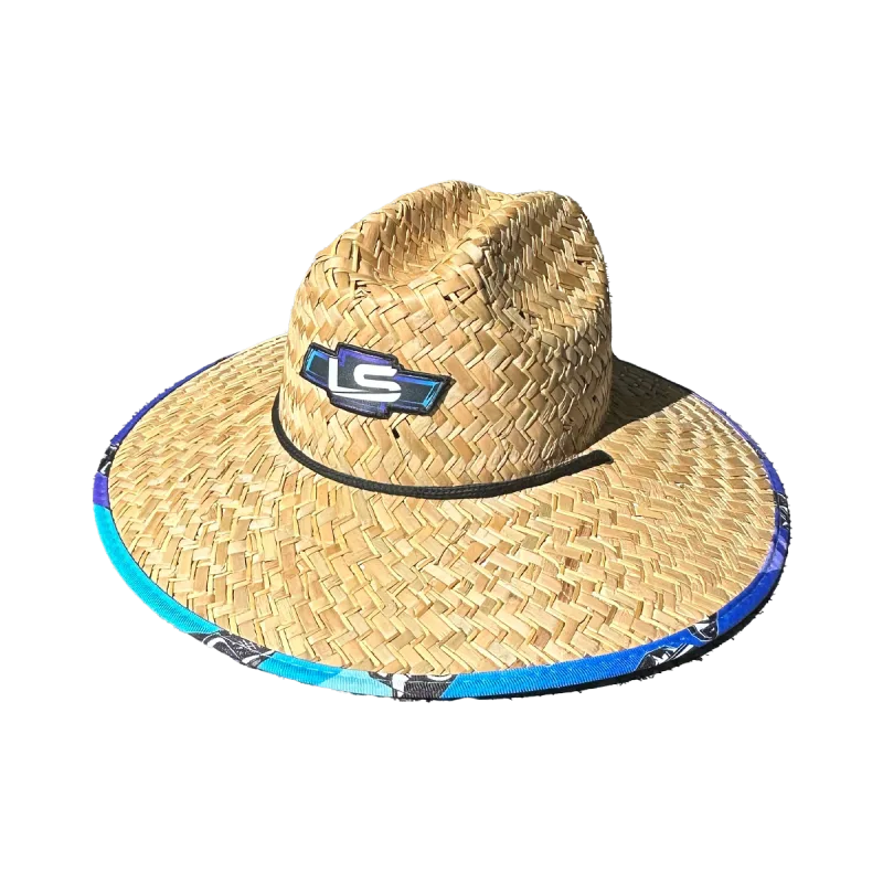 LS Fabrication sun hat, embroidered logo detail