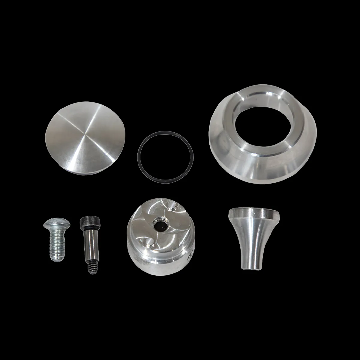 Mounting hardware included with the universal interior door handle kit