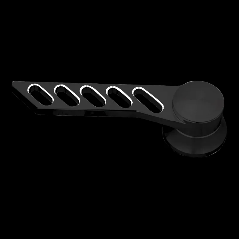 Slotted rectangle black interior door handle for classic trucks