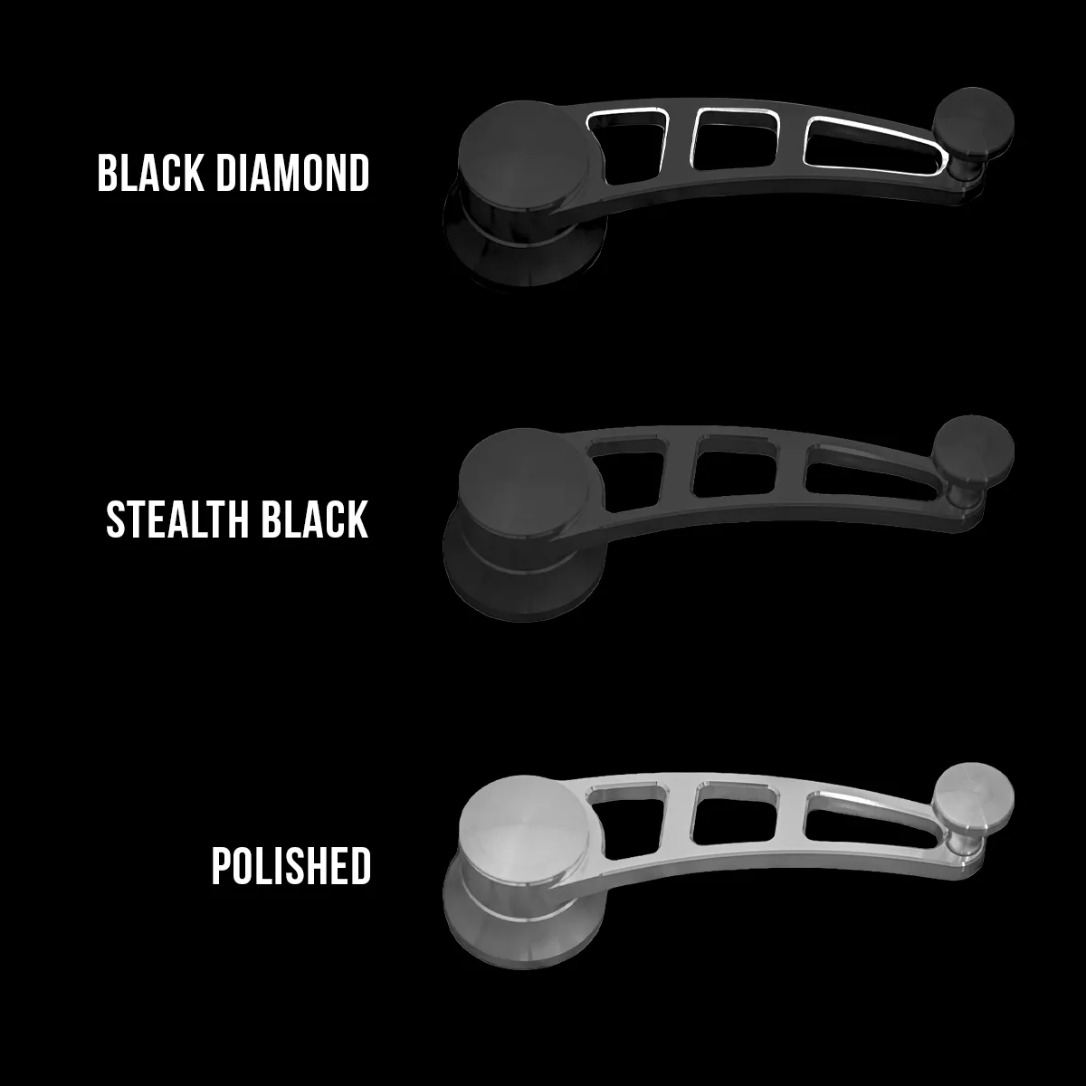 Billet universal window crank for classic Chevy and Ford trucks