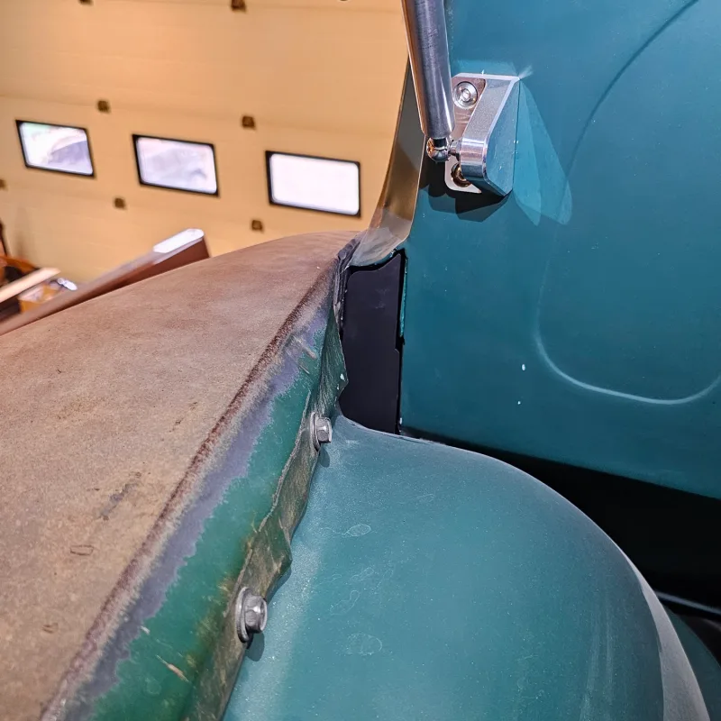 Inner fender extension for 47-54 Chevy truck, inner face