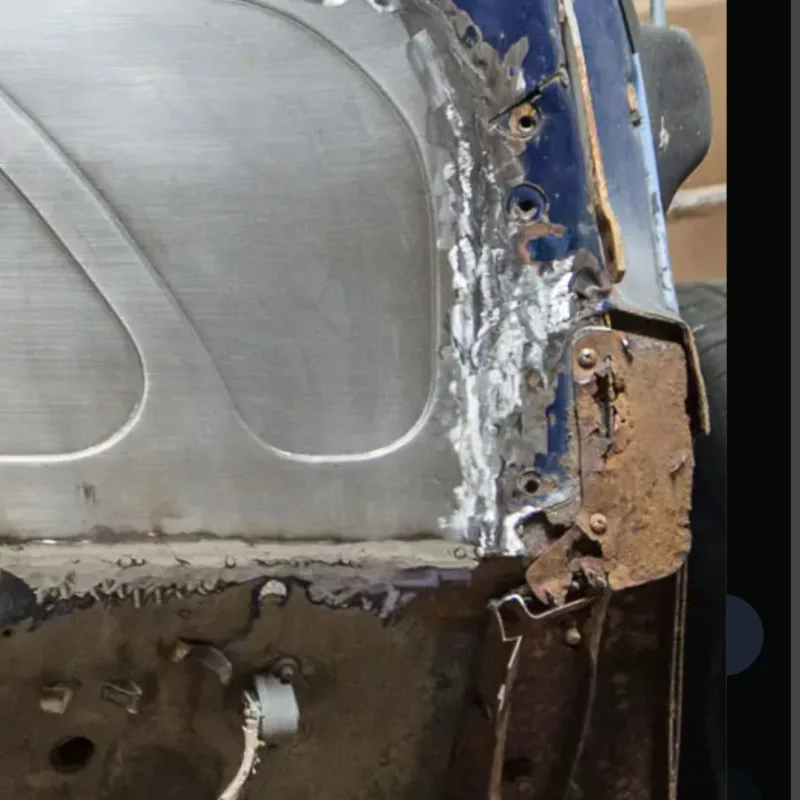 Inner fender extension shown installed on a 47-54 Chevy truck