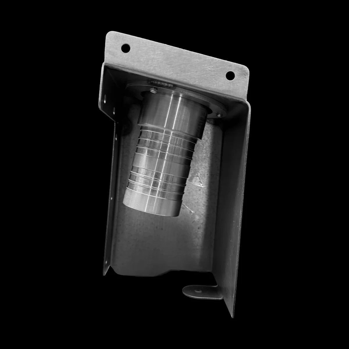 Inside box panel fuel filler for 67-87 Chevy truck, inner face