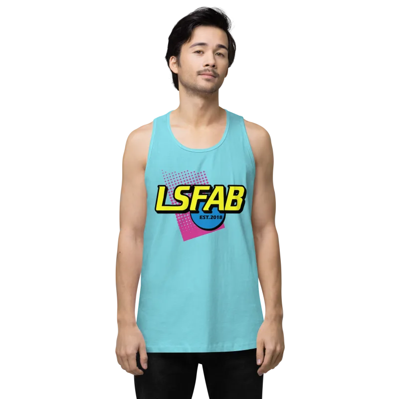 Pacific blue Nerf'd sleeveless tank top from LS Fabrication