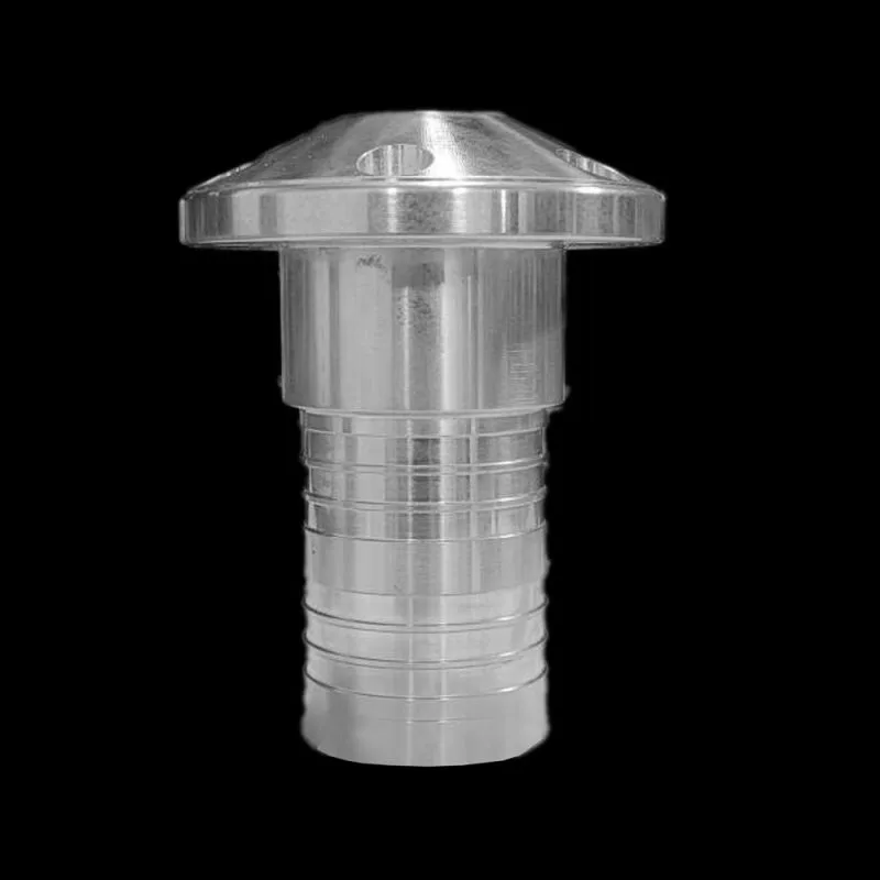 Easy fill fuel filler neck with autofill funnel, close-up detail