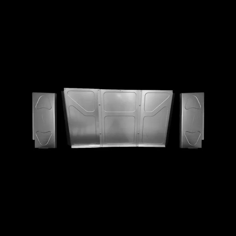 Bead rolled behind the seat panels with blank speaker brackets for 47-54 truck