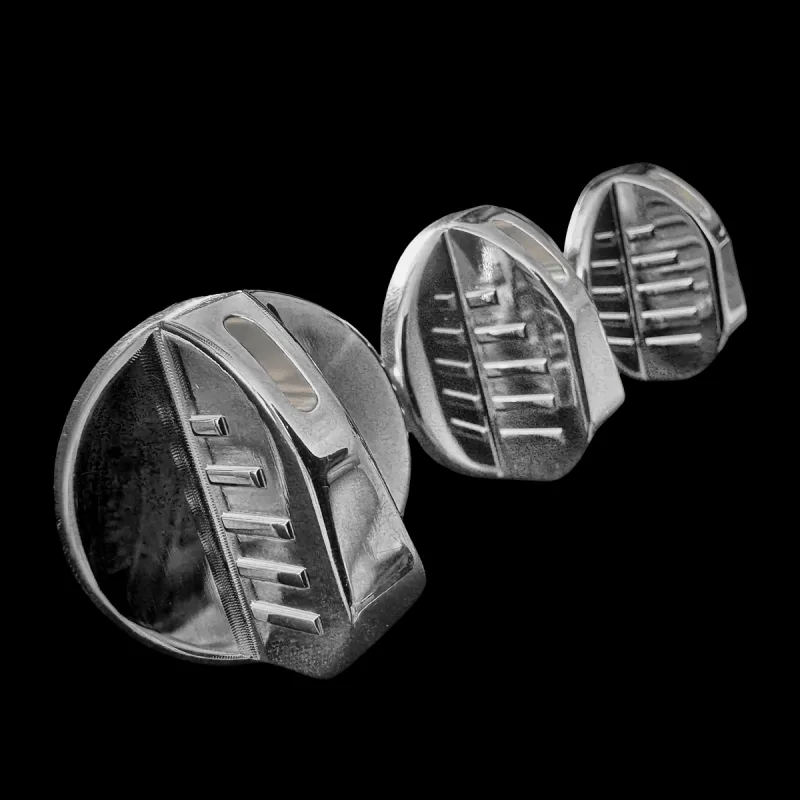 Natural finish billet climate control knobs for 95-99 Chevy OBS truck