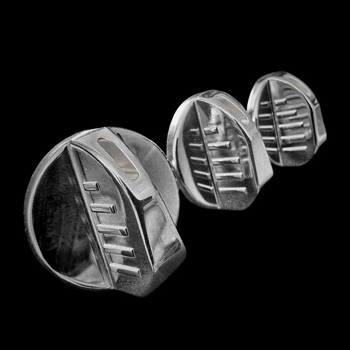 Natural finish billet climate control knobs for 95-99 Chevy OBS truck