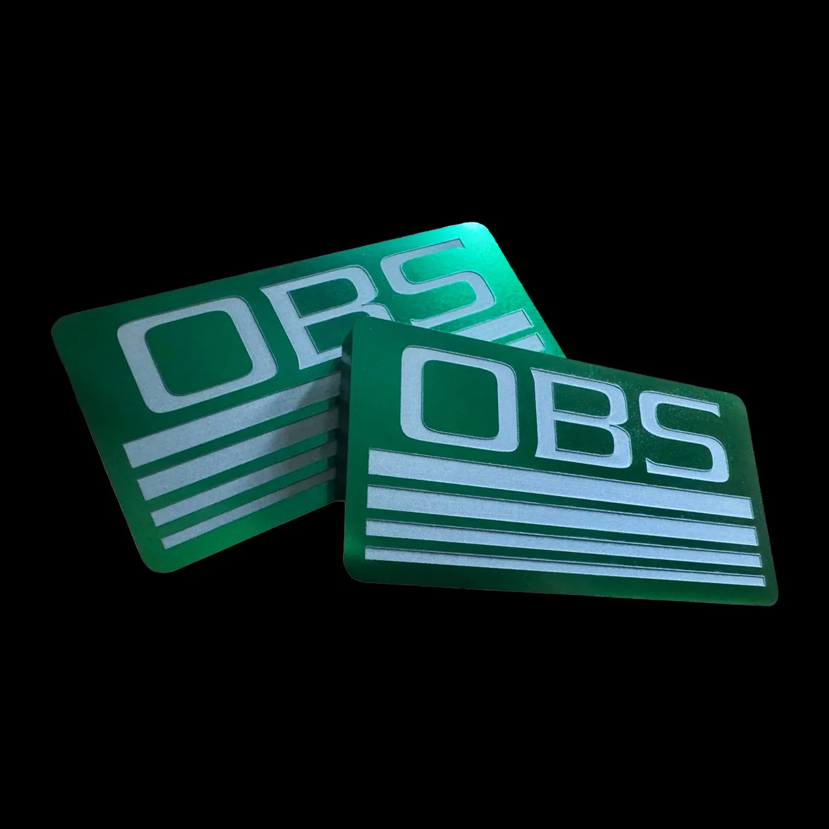 Green anodized billet pillar emblem for 88-98 Chevy OBS truck