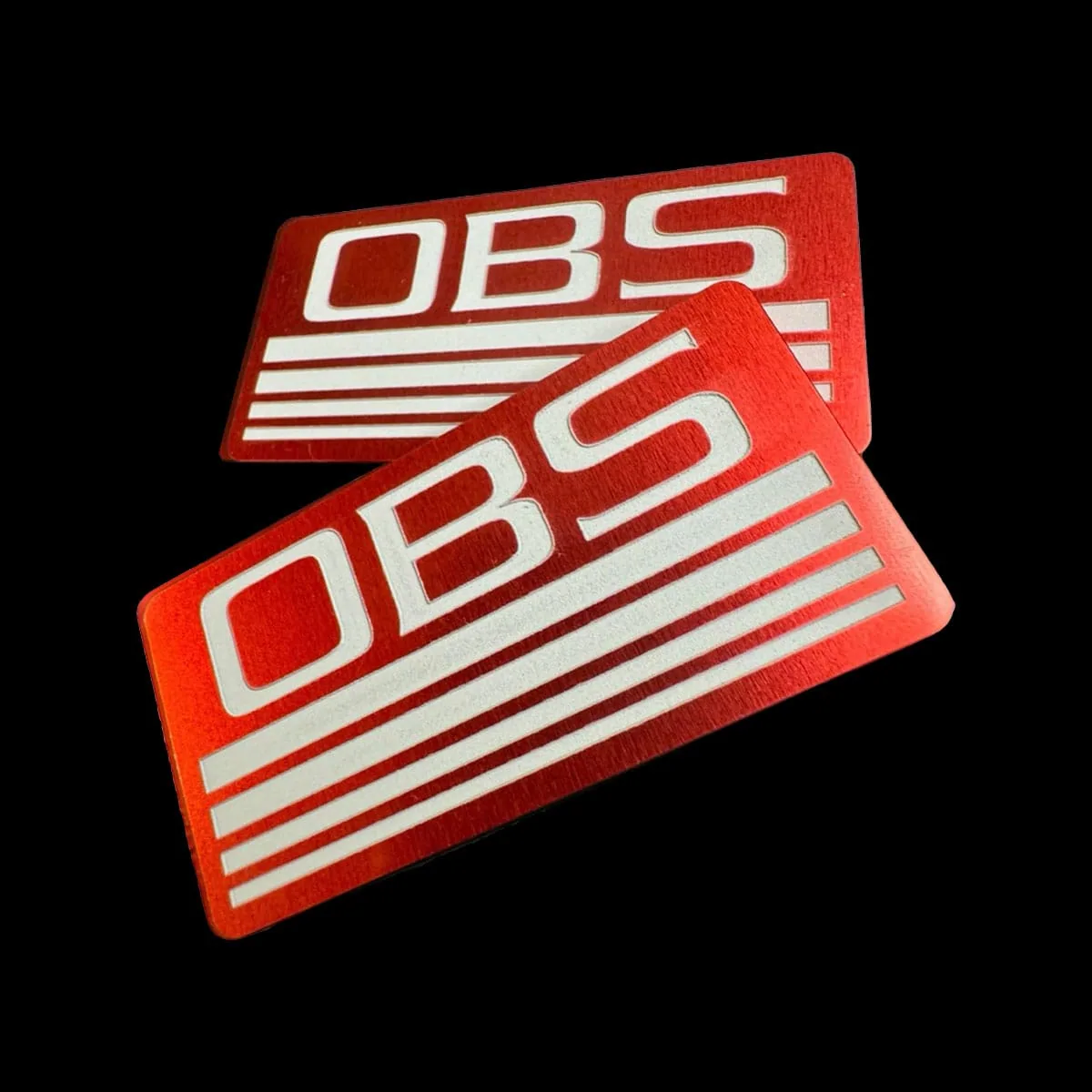 Red anodized billet pillar emblem for 88-98 Chevy OBS truck