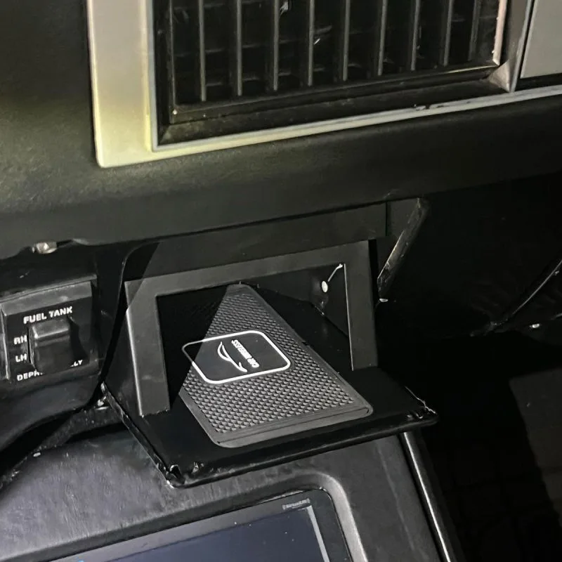 Ash tray wireless phone charger for 73-87 GMC Chevy truck, charging pad face