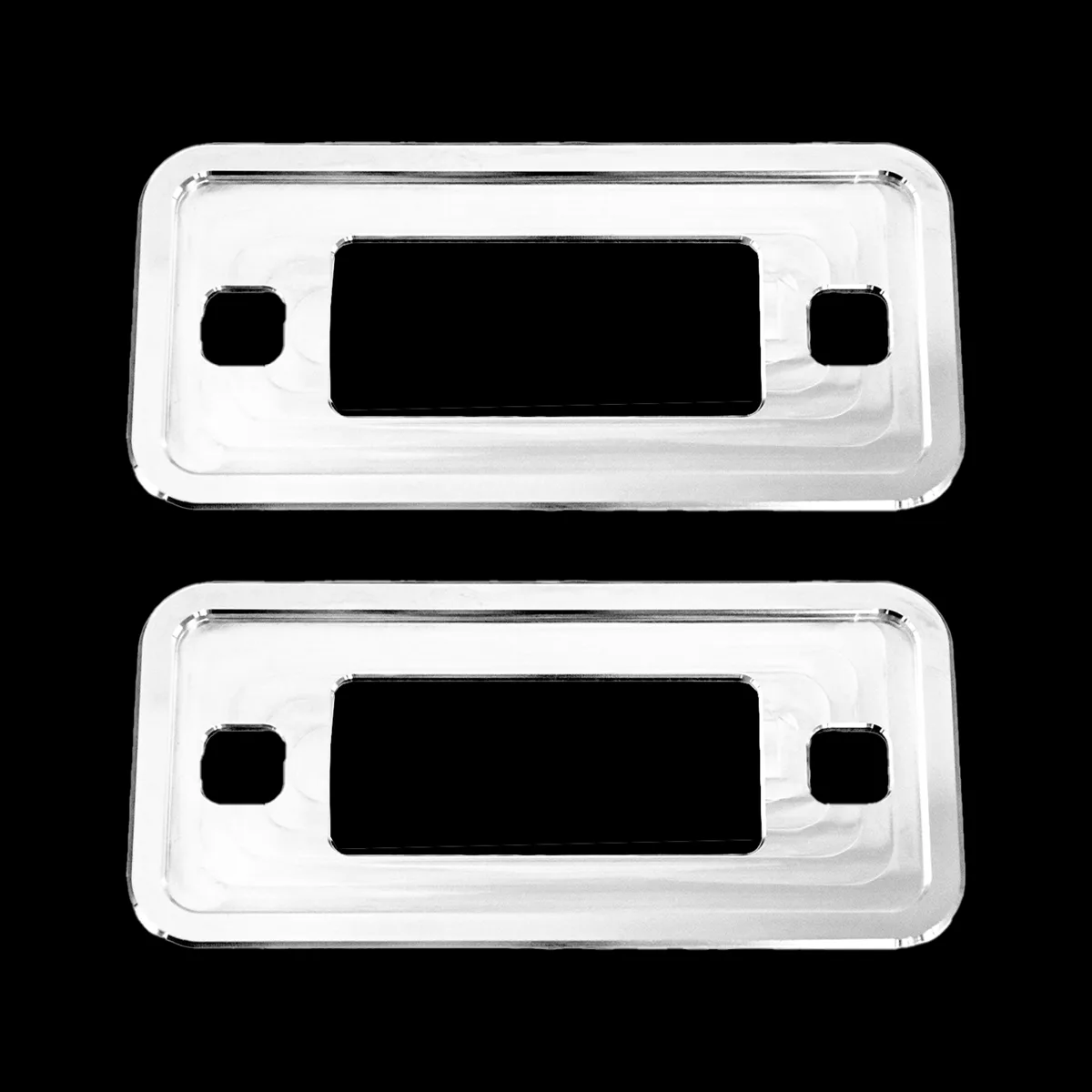 Side marker light bezel pair for 66-77 Ford Bronco, alternate angle