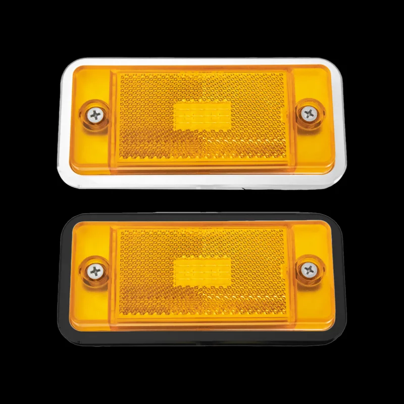 Black side marker light bezels for 66-77 Ford Bronco
