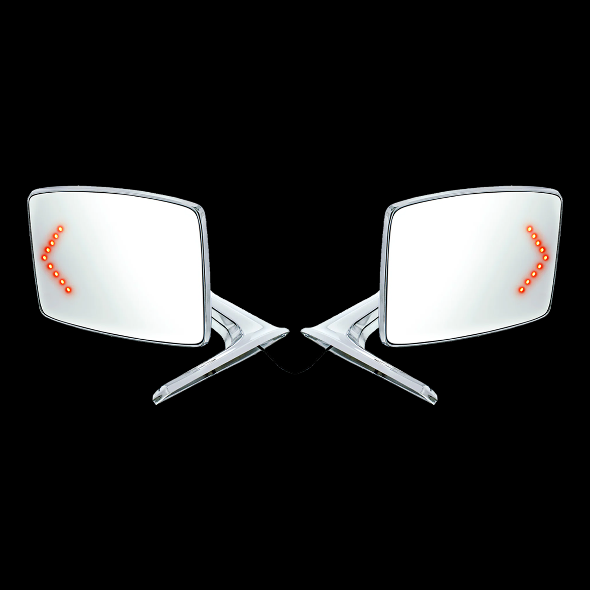 Find Ford Pickup Truck Bronco Chrome Power Side View Door Mirrors Left/Right Pair Set In 48 - Foto 2