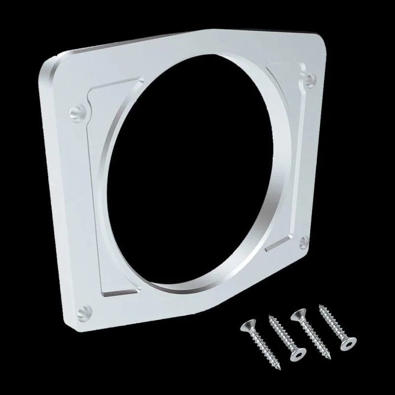 Instrument gauge bezel for 1966-1977 Ford Bronco, flat face view