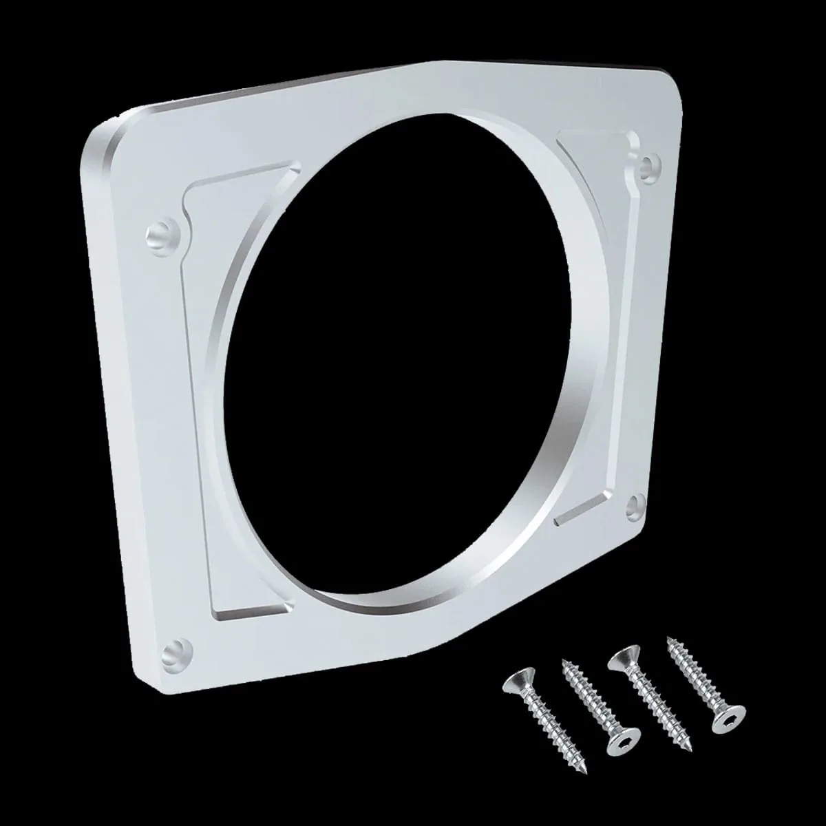Instrument gauge bezel for 1966-1977 Ford Bronco, flat face view