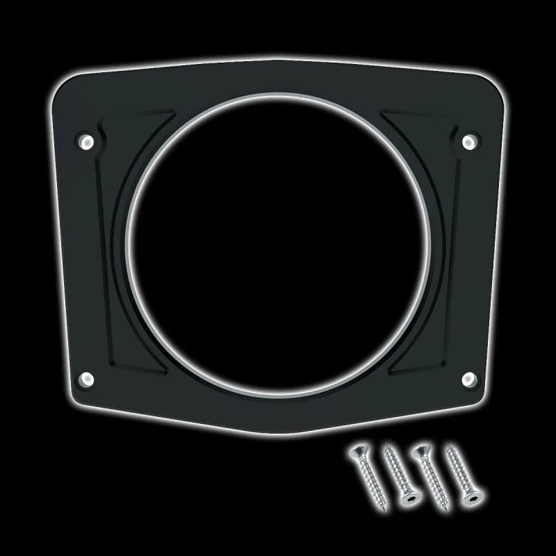 Blacked out billet gauge bezel for 1966-1977 Ford Bronco, detail