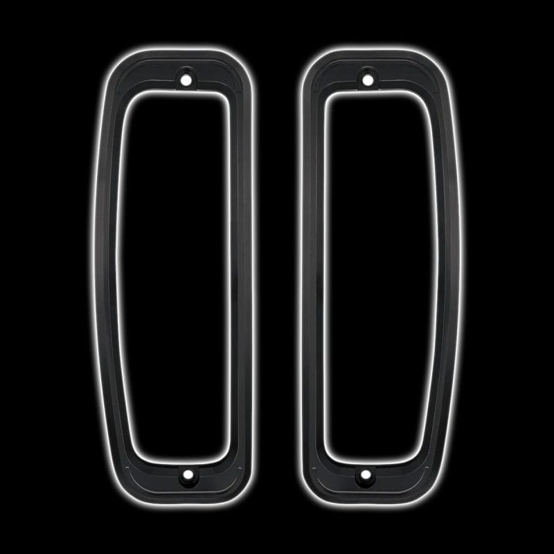 black-Anodized-Billet-Aluminum-Tail-Light-Bezels-For-1966-77-Ford-Bronco-(Pair-2) black-Anodized-Billet-Aluminum-Tail-Light-Bezels-For-1966-77-Ford-Bronco-(Pair-2)