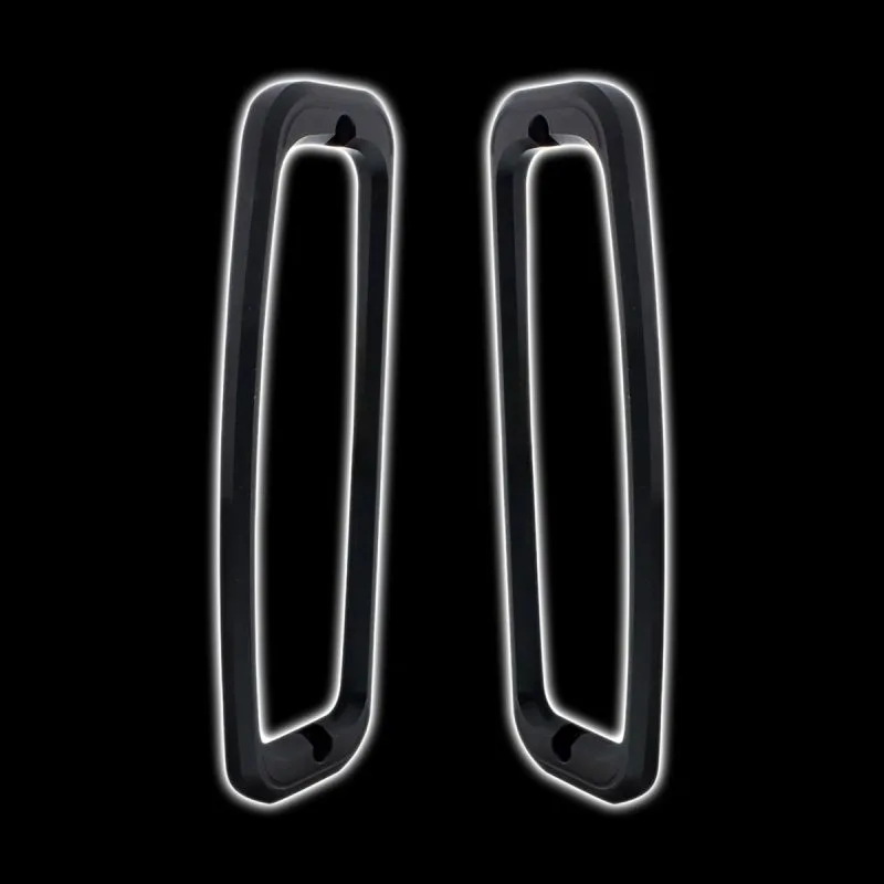 Black anodized billet tail light bezels for 1966-77 Ford Bronco