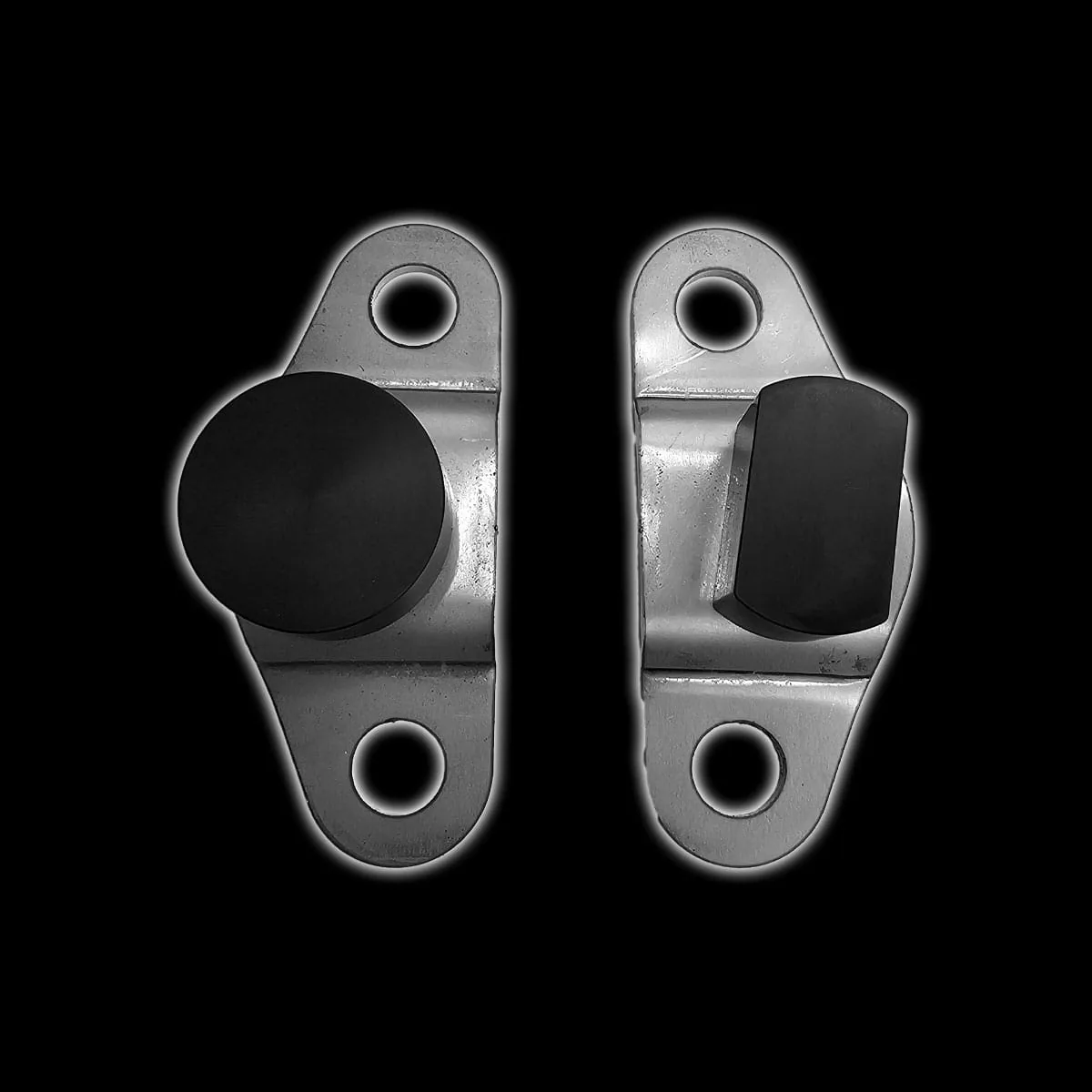 Tailgate trunnion hinges for 88-98 GMC Chevy truck, alternate angle