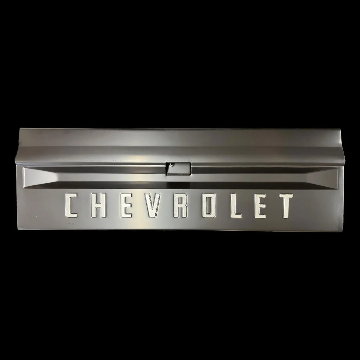 Billet CHEVROLET tailgate letters for 67-72 C10 truck, alternate angle
