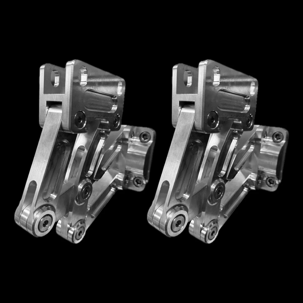 Billet aluminum tilt bed scissor hinges for classic truck bed floors