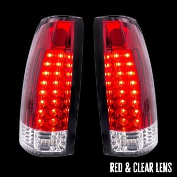 Red-and-clear-lens-taillights