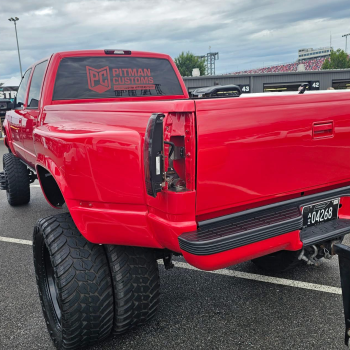 Hidden Tail Light Fuel Filler Kit - 88-98 GMC Chevy OBS Truck — installed