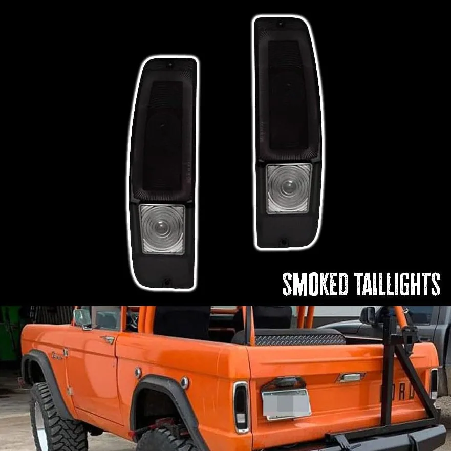 Hidden fuel filler taillight with smoked lens for 1967-1972 Ford truck